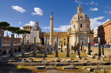 Roman Forum, Roma'nın tarihi merkezi, İtalya.