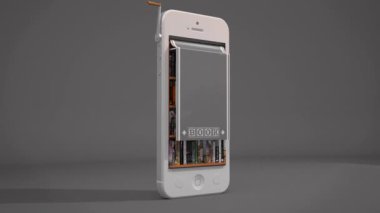 Telefon E-Kitap Kütüphanesi Gri