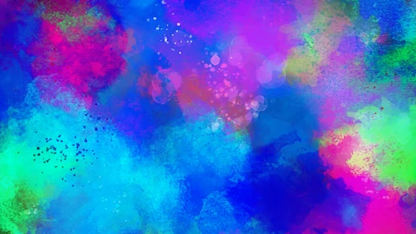Colorful Watercolor Background Full — Stock Video