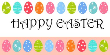 Mektuplu mutlu Paskalya tebrik kartları .