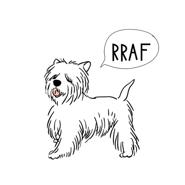 Dog sitting logo template — 스톡 벡터