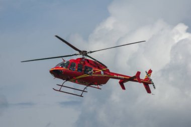 Çelyabinsk bölgesi, Rusya Federasyonu - 10 Temmuz 2017: Sı helikopterde