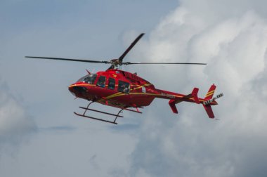 Çelyabinsk bölgesi, Rusya Federasyonu - 10 Temmuz 2017: Sı helikopterde