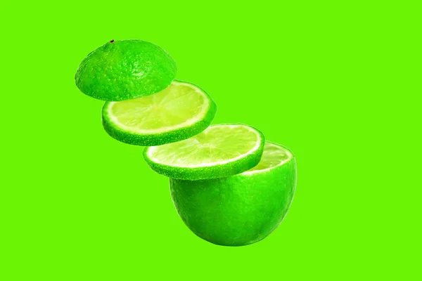 Lime Een Lichte Achtergrond — Stockfoto