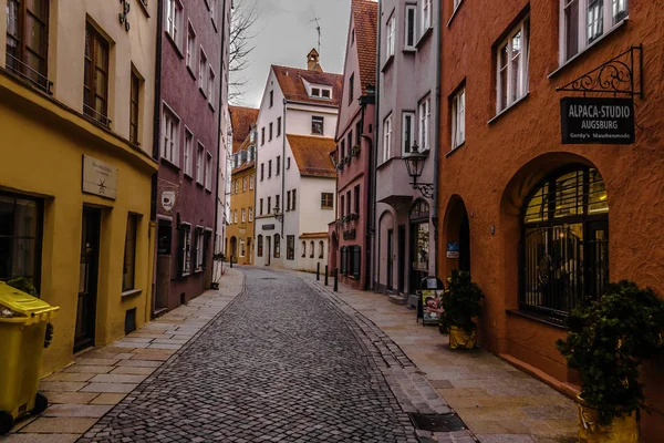 Calle de color en Augsburg — Foto de Stock