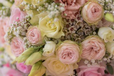 Bir güzel düğün buket gül yapılan bir arka plan olarak kullanılan bir tespit ihtimal