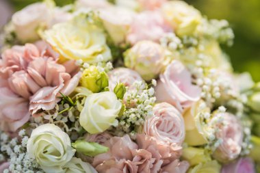 Bir güzel düğün buket gül yapılan bir arka plan olarak kullanılan bir tespit ihtimal