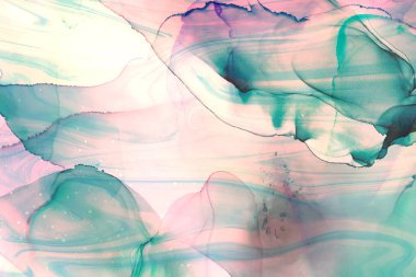 Soyut renkli doku sıvısı sanatı