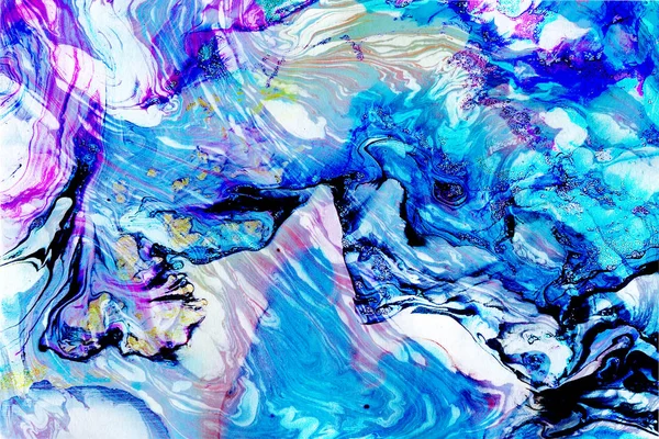 Абстрактное Красочное Искусство Текстурной Жидкости — стоковое фото