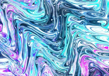 Soyut renkli doku sıvısı sanatı