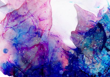 Soyut renkli doku sıvısı sanatı