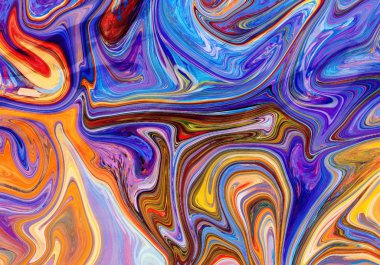 Soyut renkli doku sıvısı sanatı