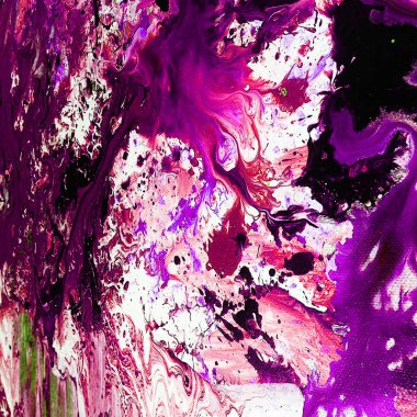 Soyut renkli doku sıvısı sanatı