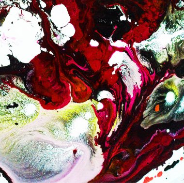 Soyut renkli doku sıvısı sanatı