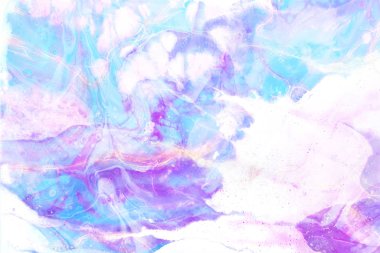 Soyut renkli doku sıvısı sanatı