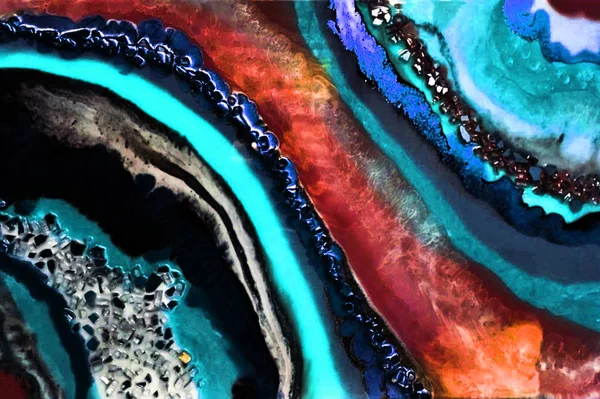 Abstract Colorful Texture Fluid Art — Stock Photo, Image