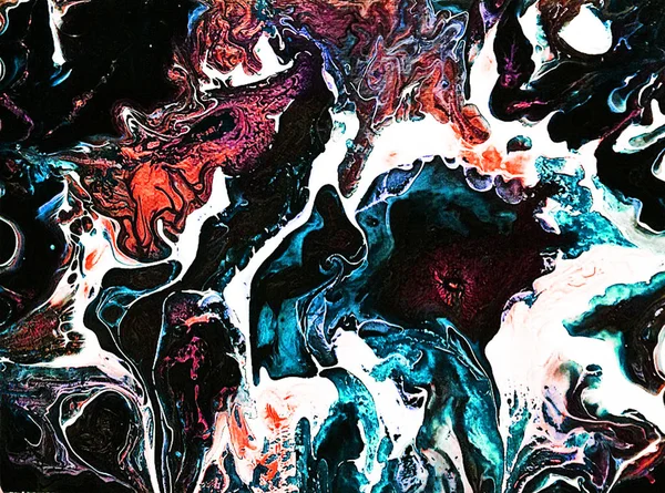 Abstract Colorful Texture Fluid Art — Stock Photo, Image