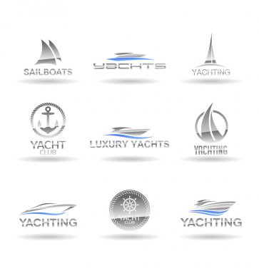 Yat ve tekneler, simgeler ve logo tasarımı