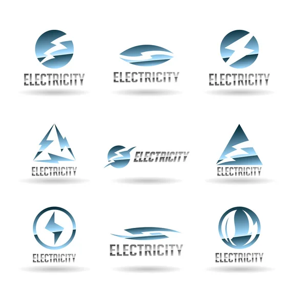 Electricidad Energía Eléctrica Energía Ecológica — Vector de stock