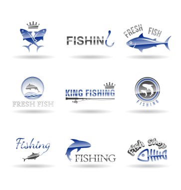 Balık ve balıkçılık logo tasarımı