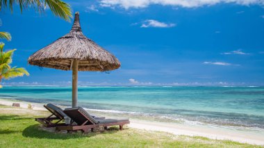 Louge beach, Mauritius, Le Morne, Ocak 2018 