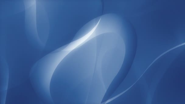 在蓝色环境中跳舞的抽象形状 — 图库视频影像