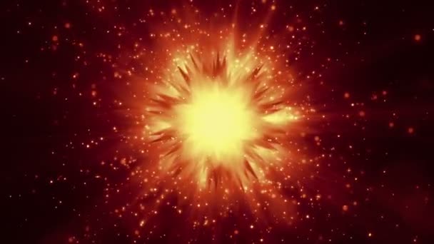 Kapsamlı Bir Şekilde Hazırlanmış Canlı Yıldız Sıcak Atmosferik Hareketli Arka — Stok video