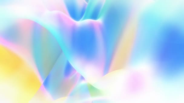Uniquely Wavy Bright Pastel Coloured Moving Texture Works Great Nice — Stock Video
