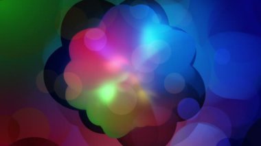 Dairesel yapılar tarafından hakim, bu çok renkli video döngü sakin ve organik bir görünüm gösterir. Büyük bir arka plan salonlar için olabilir.