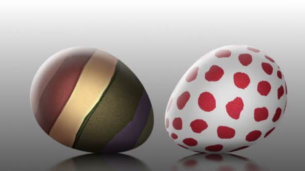 Velikonoční Přehlídka 1080P Postupných Velikonoční Vajíčka Smyčky Video Pozadí Válcování — Stock video