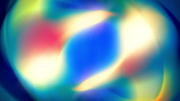 五颜六色的模糊纹理与万花筒触摸 — 图库视频影像