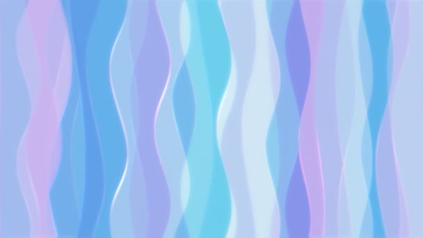 Curvy Pastel Elegant Flowing Pattern Video Background Loop Кривые Струящиеся — стоковое видео