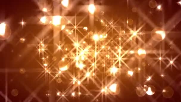 Glamorous Christmas Video Background Loop Glassy Orbs Fly Viewer Twinkling — Stock Video