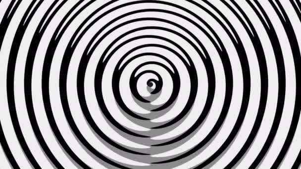 GrayTrip / / 4k noir et blanc motif psychédélique vidéo fond boucle. Délicats motifs ornementaux en noir et blanc, évoluant de manière sophistiquée. Minimaliste, artistique et palpitante .