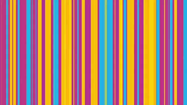 Χαρτομάντηλο Πολύχρωμο Stripes Background Loop Πολύχρωμες Κινούμενες Ράβδοι — Αρχείο Βίντεο
