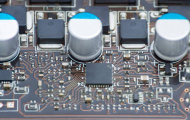 Elektronik pano portre parçası
