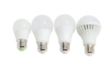 Birkaç ışık yayan diyot lambası ışık arka plan üzerinde