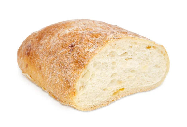 Ciabatta gros plan sur un fond clair — Photo