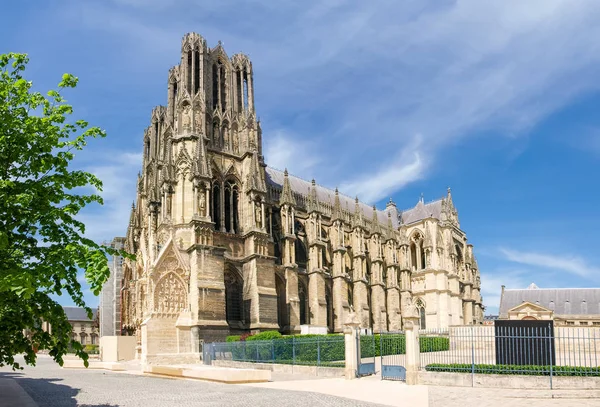 Kathedrale Notre-Dame de Reims, Frankreich lizenzfreie Stockbilder