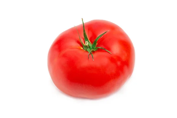 One big ripe red tomato closeup — Stock Photo, Image