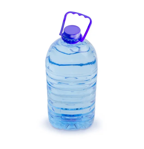 Grande bottiglia trasparente di plastica di acqua potabile — Foto Stock
