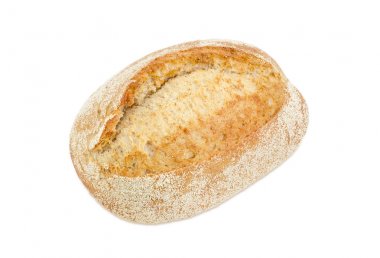 Buğday harikadır kepek üzerinde beyaz bir arka plan ile