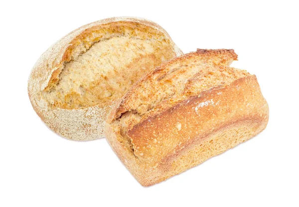 Deux pains de pain au levain de blé différents — Photo