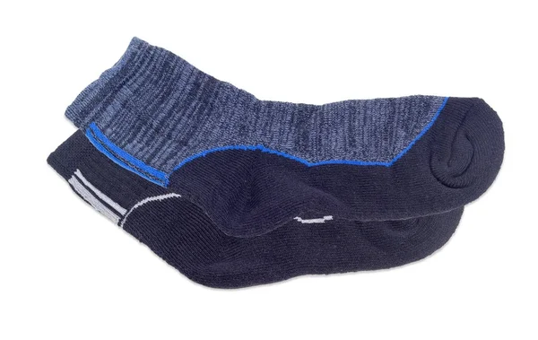 Две пары разных темных мужских тепловых носков — стоковое фото
