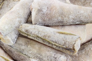 Arka plan iskelet donmuş tuzlu su balık