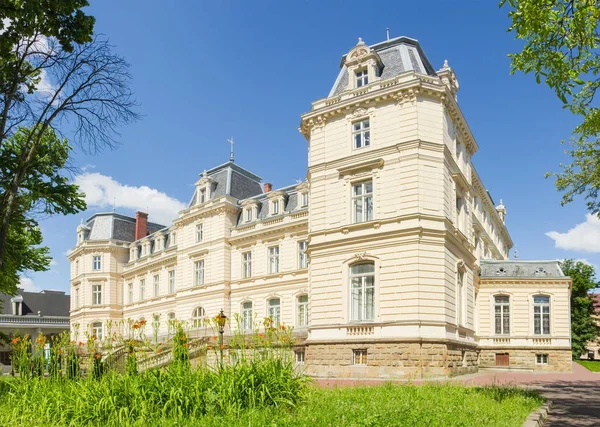 Южный фасад Потоцкого дворца во Львове, Украина — стоковое фото