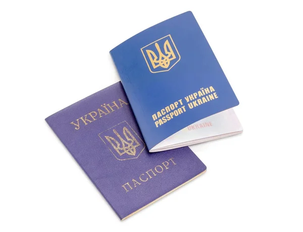 Pasaporte interno ucraniano y pasaporte internacional — Foto de Stock