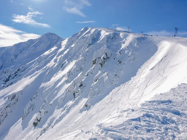 Berg Chopok auf Skigebiet Jasna in der Niederen Tatra — Stockfoto