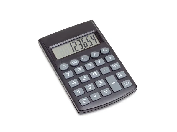 Calculadora electrónica de bolsillo con pantalla de cristal líquido —  Fotos de Stock