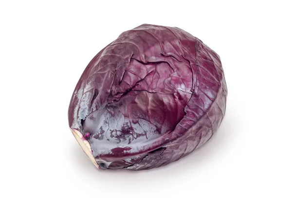Head of the red cabbage on a white background — Stock Photo, Image